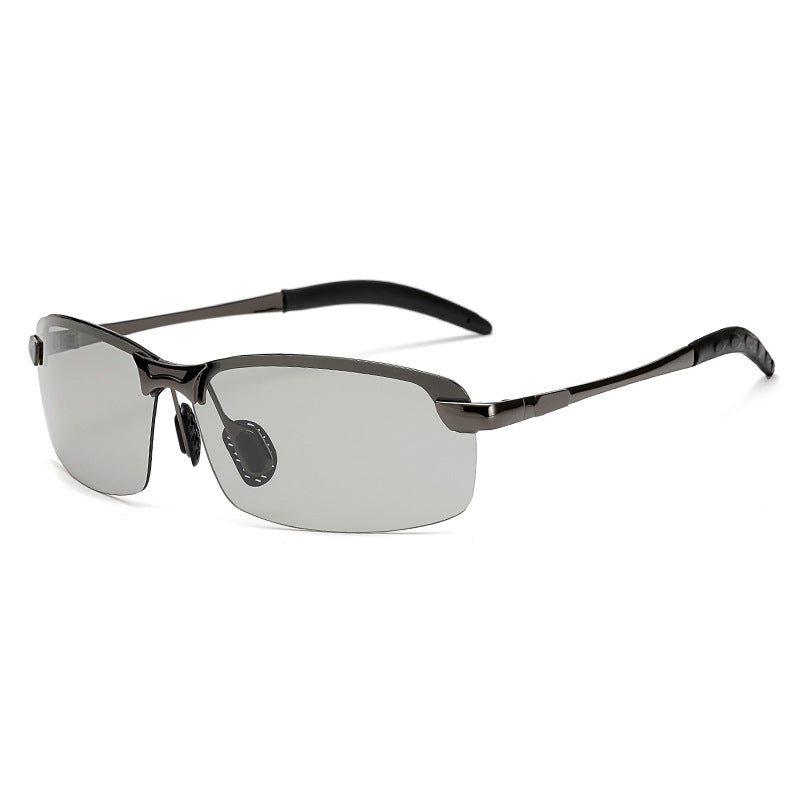 Wholesale Zhendianzhibao Men's Color Changing Polarized PC Sunglasses